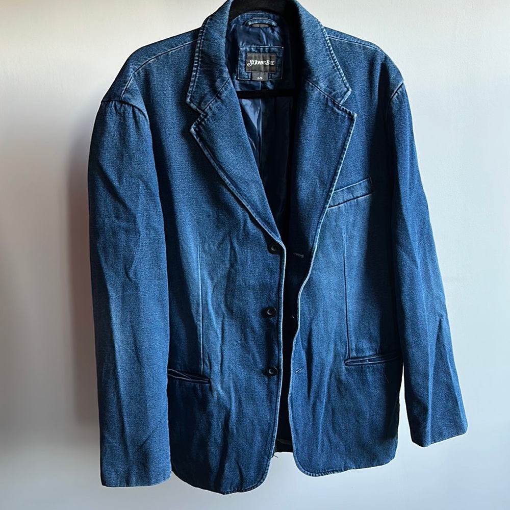 Men’s Blue Denim Blazer